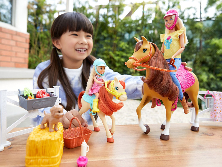  Zobrazit na celou obrazovku Jezdecká sada Barbie s koněm a poníkem - Obrázek 14