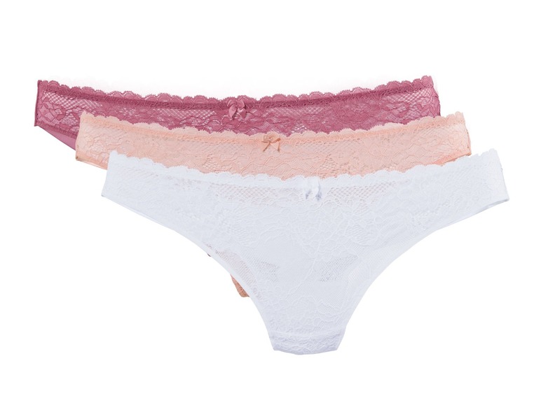  Zobrazit na celou obrazovku ESMARA® Lingerie Dámské krajkové kalhotky, 3 kusy - Obrázek 12