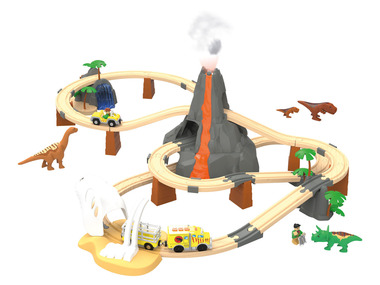 PLAYTIVE® Dřevěná železnice Dinopark