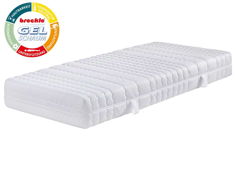 Matrace Breckle s gelovou pěnou a podporou.