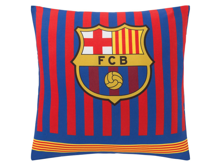 Zobrazit na celou obrazovku Dekorativní polštářek FC Barcelona, 40 x 40 cm - Obrázek 1