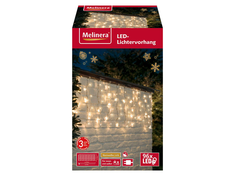  Zobrazit na celou obrazovku Melinera Světelný LED závěs / Světelná LED síť - Obrázek 3