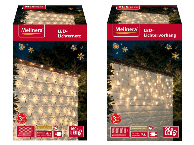  Zobrazit na celou obrazovku Melinera Světelný LED závěs / Světelná LED síť - Obrázek 1