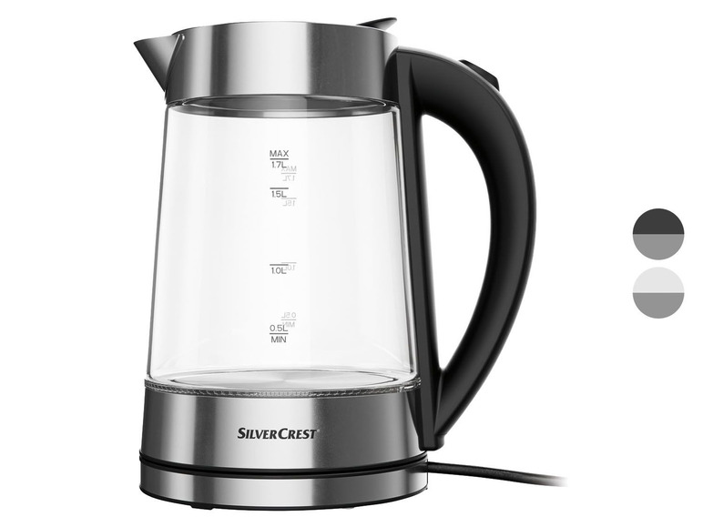  Zobrazit na celou obrazovku SILVERCREST® Skleněná rychlovarná konvice SWGF 2400 B2 - Obrázek 1