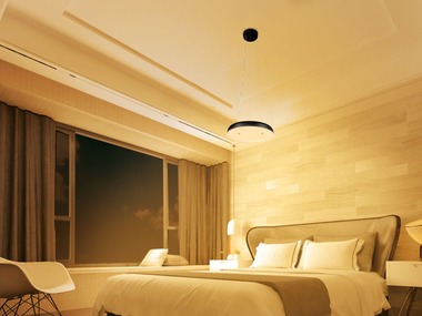 SILVERCREST® Zigbee 3.0 Smart Home Sada centrální jednotky SGWZ 1 A2 a závěsného LED svítidla, černá, 2dílná