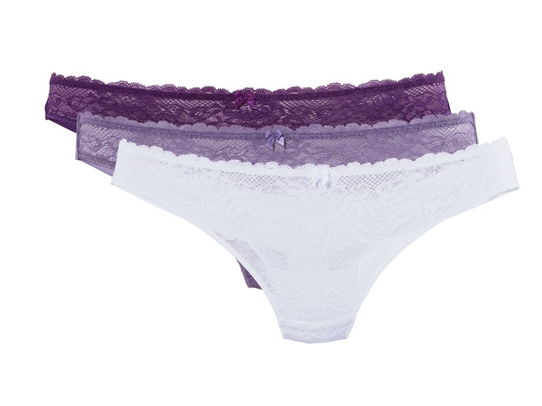  Zobrazit na celou obrazovku ESMARA® Lingerie Dámské krajkové kalhotky, 3 kusy - Obrázek 7