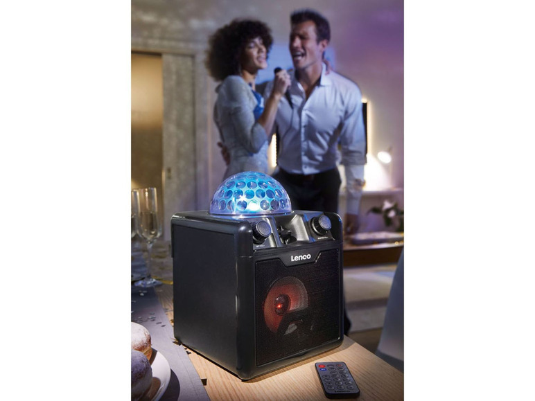  Zobrazit na celou obrazovku Lenco Reproduktor karaoke s disco koulí - Obrázek 3