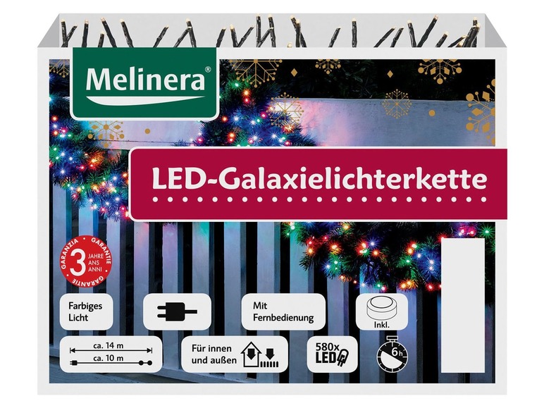  Zobrazit na celou obrazovku Melinera Světelný LED řetěz Galaxie - Obrázek 3