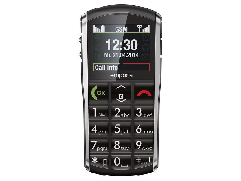  Zobrazit na celou obrazovku Emporia Mobilní telefon pro seniory Pure V25, černý - Obrázek 1