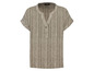 pruhy/khaki/bílá