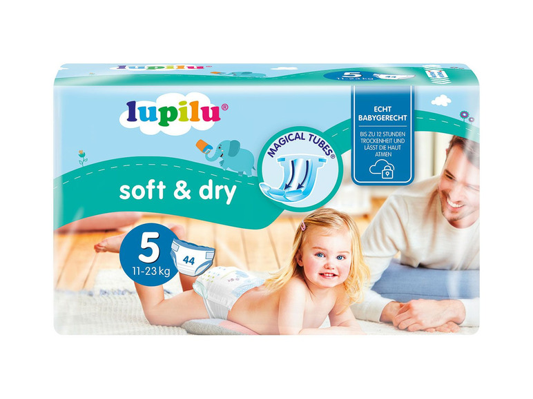 lupilu Dětské pleny Soft & Dry, velikost 5 JUNI (Žádný údaj)