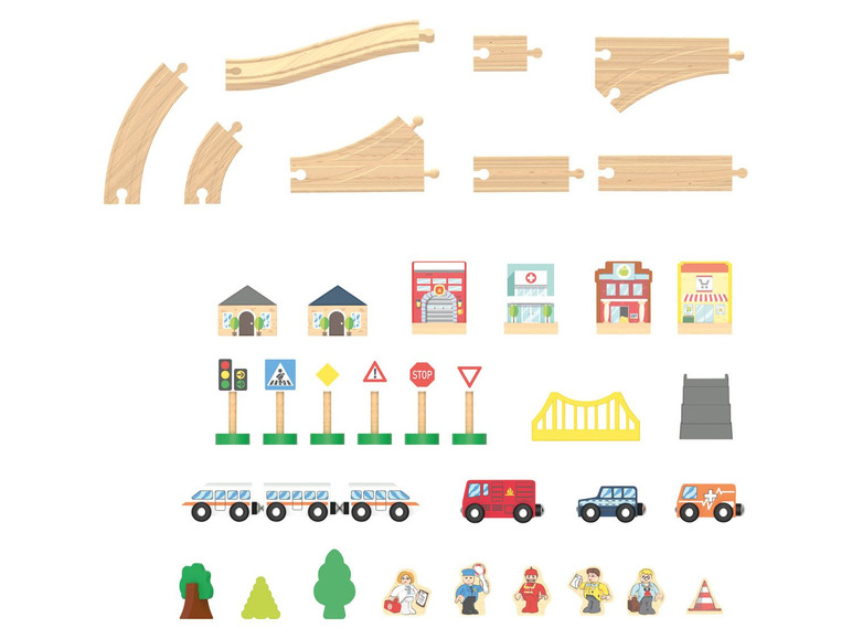  Zobrazit na celou obrazovku Playtive Dřevěná železnice - Obrázek 7