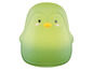 Zelená noční lampička ve tvaru tučňáka pro děti.