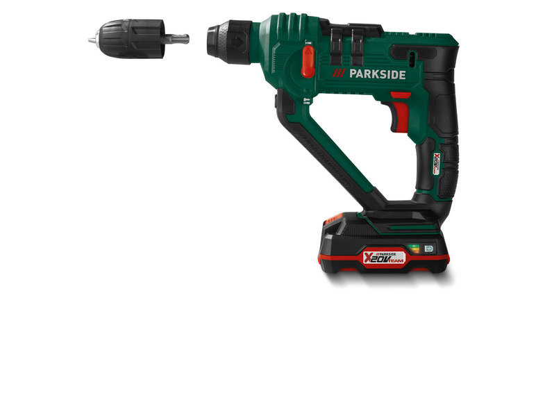  Zobrazit na celou obrazovku PARKSIDE® Aku vrtací kladivo PABH 20-Li B2, 2 Ah - Obrázek 4