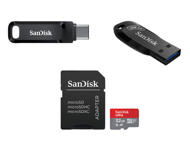 SanDisk Paměťové karty a USB flash disky