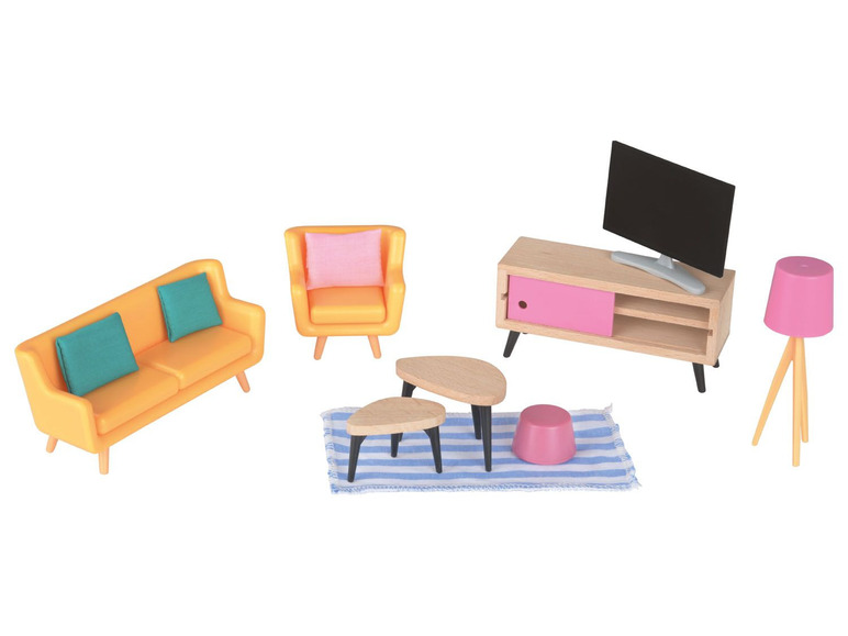  Zobrazit na celou obrazovku Playtive Dřevěný nábytek / Sada panenek - Obrázek 10