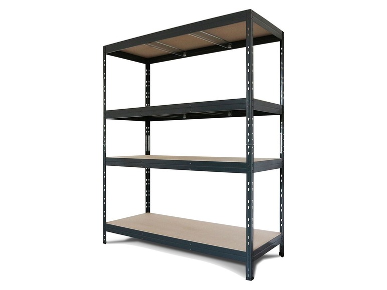  Zobrazit na celou obrazovku AR SHELVING Vysokozátěžový regál se 4 policemi Rivet, 180 x 180 x 60 cm - Obrázek 1