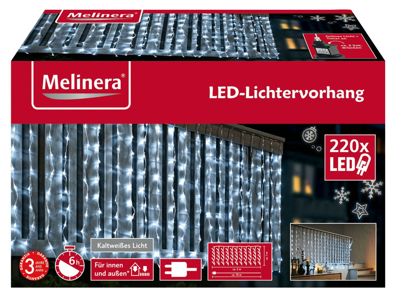  Zobrazit na celou obrazovku Melinera Světelný LED závěs - Obrázek 3