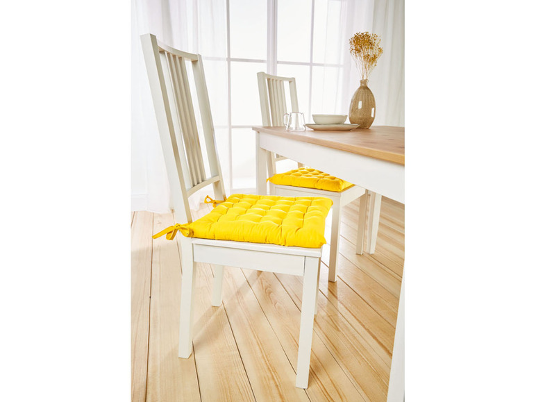  Zobrazit na celou obrazovku LIVARNO home Polstrovaný podsedák, 40 x 40 cm, 2 kusy - Obrázek 4