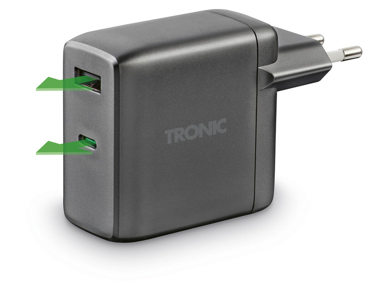  Zobrazit na celou obrazovku TRONIC® Duální power nabíječka USB-C PD 60W, GaN - Obrázek 4