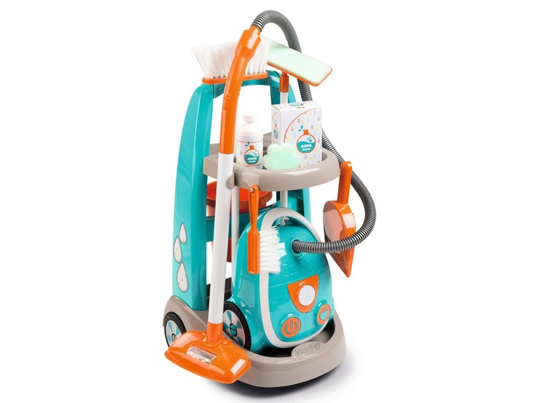  Zobrazit na celou obrazovku SMOBY Úklidový vozík s elektronickým vysavačem Vacuum Cleaner s 9 doplňky 330309 - Obrázek 1