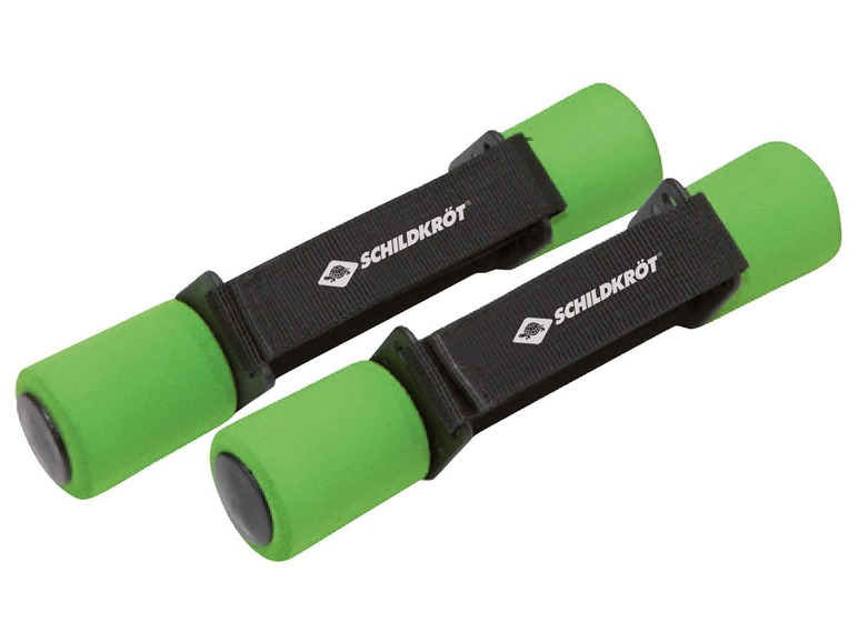 Dvě zelené činky značky Schildkröt