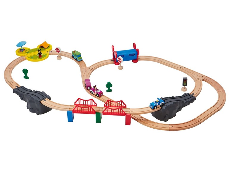  Zobrazit na celou obrazovku Playtive JUNIOR Dřevěná železnice / závodní dráha Disney - Obrázek 10