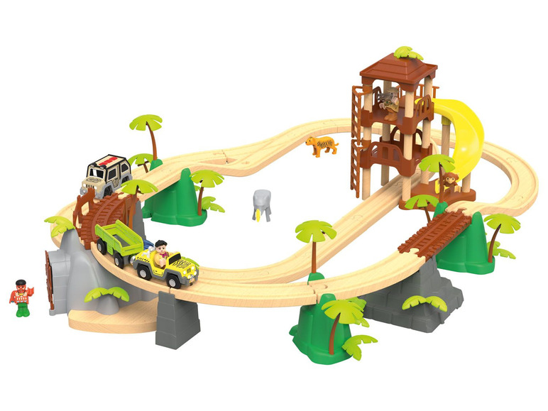  Zobrazit na celou obrazovku Playtive Dřevěná železnice Staveniště / Džungle - Obrázek 12