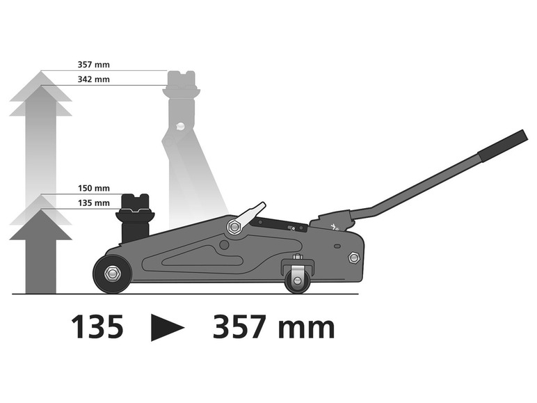  Zobrazit na celou obrazovku ULTIMATE SPEED® Pojízdný hydraulický zvedák 2 000 kg - Obrázek 5