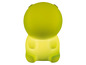 Žlutý žvýkací medvěd s kulatou hlavou.