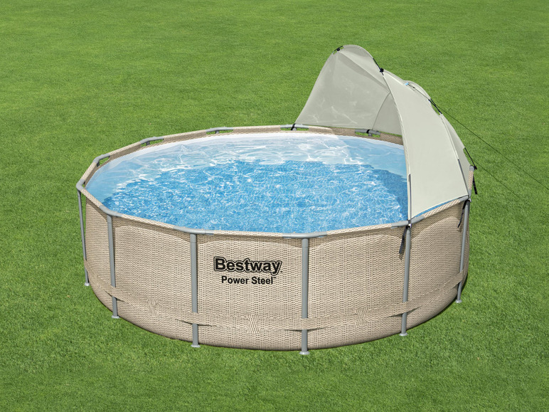  Zobrazit na celou obrazovku Bestway Bazén s filtračním čerpadlem a sluneční stříškou, Ø 3,96 x 1,07 m - Obrázek 9