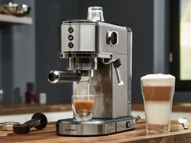  Zobrazit na celou obrazovku SILVERCREST® Espresso pákový kávovar SSMS 1350 A1 - Obrázek 2