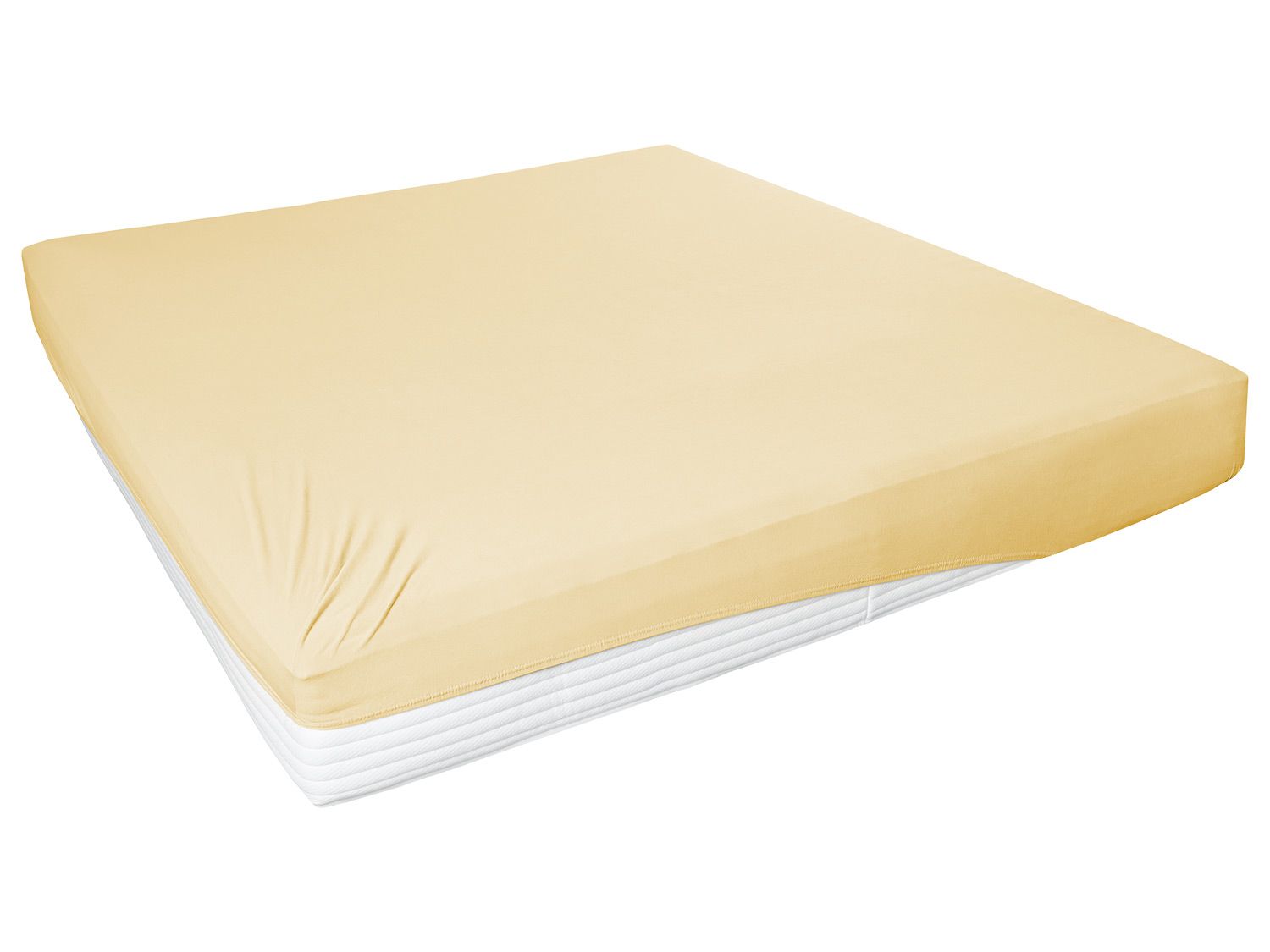 Primera Žerzejové napínací prostěradlo (broskvová, 140-160 x 200 cm)