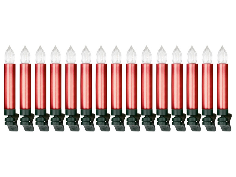  Zobrazit na celou obrazovku LIVARNO home LED svíčky na vánoční stromek, 15 kusů - Obrázek 14