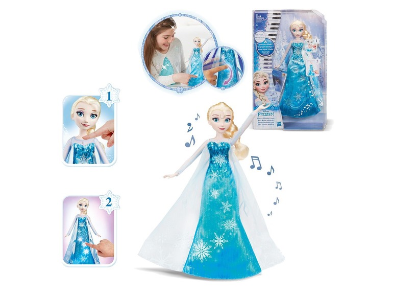  Zobrazit na celou obrazovku Hasbro Ledové království zpívající panenka Elsa - Obrázek 4