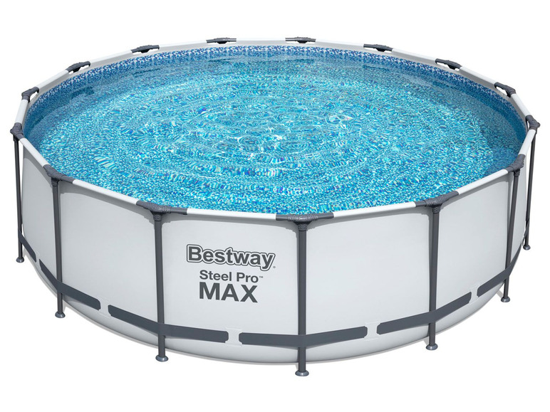  Zobrazit na celou obrazovku Bestway Bazén s ocelovým rámem Steel ProMAX™ s filtračním zařízením a bezpečnostními schůdky, Ø 4,57 x 1,22 m - Obrázek 2