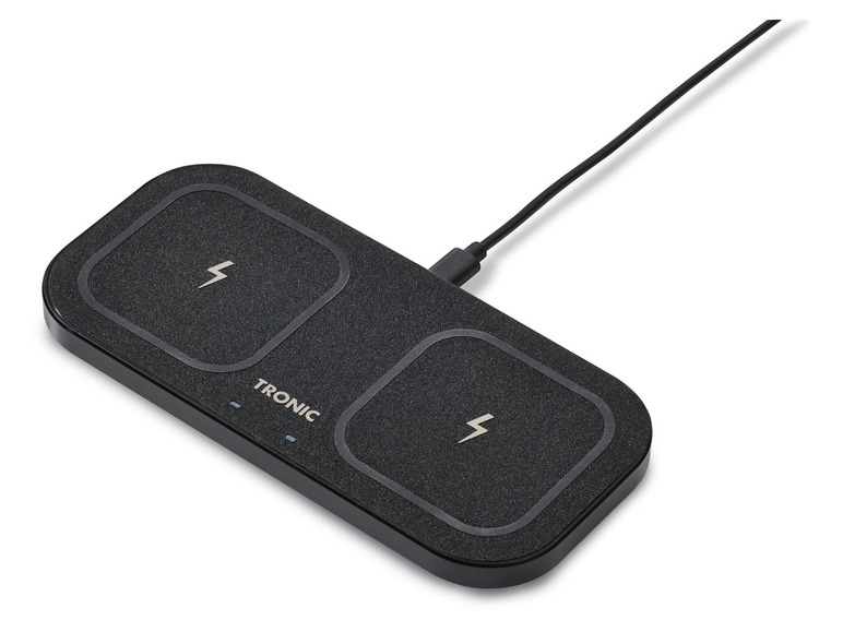  Zobrazit na celou obrazovku TRONIC® Bezdrátová duální nabíječka Qi s kovovým rámem - Obrázek 2