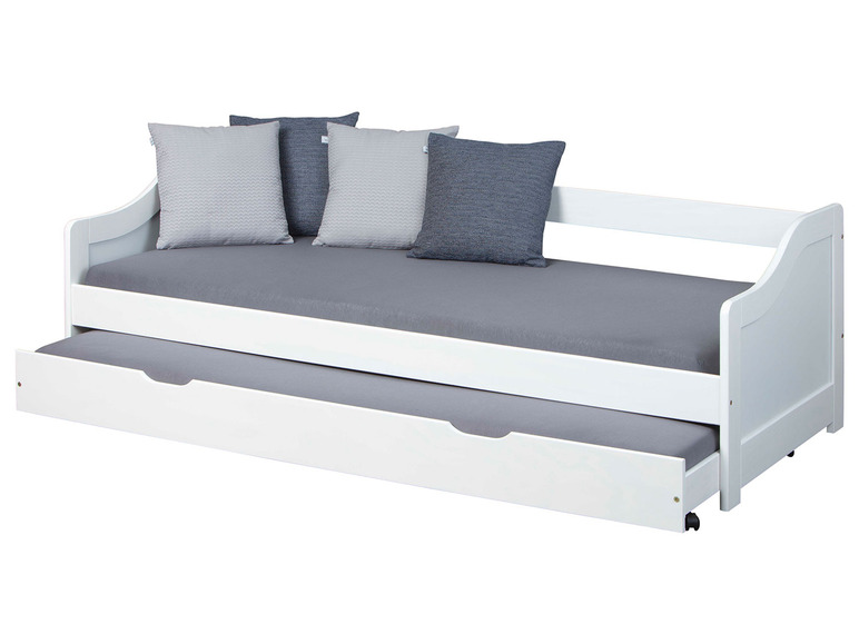  Zobrazit na celou obrazovku Inter Link Rozkládací pohovka s postelí Leonie, 90 x 200 cm, bílá - Obrázek 4
