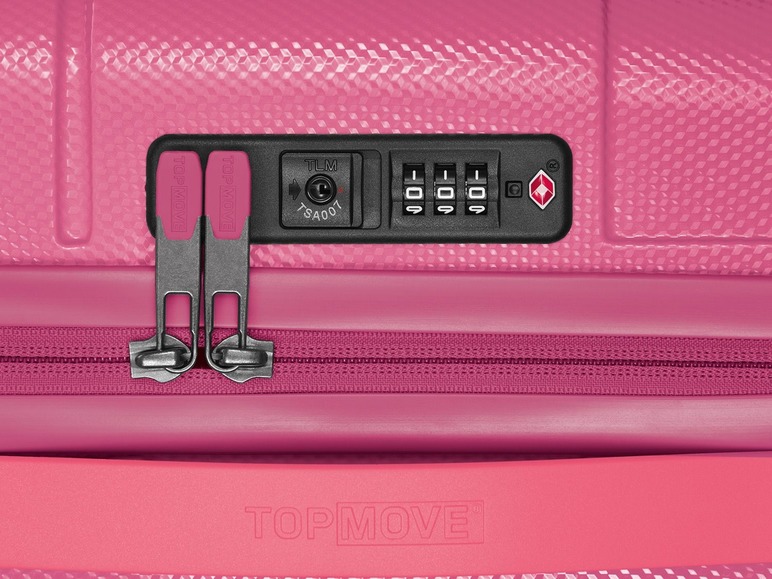  Zobrazit na celou obrazovku TOPMOVE® Polykarbonátový kufr - 75 l, růžový - Obrázek 5