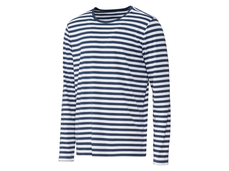Pruhované tričko s dlouhým rukávem.