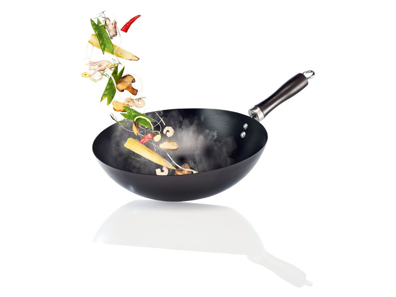 Zobrazit na celou obrazovku ERNESTO® Pánev wok z karbonové oceli, Ø 30 cm - Obrázek 3