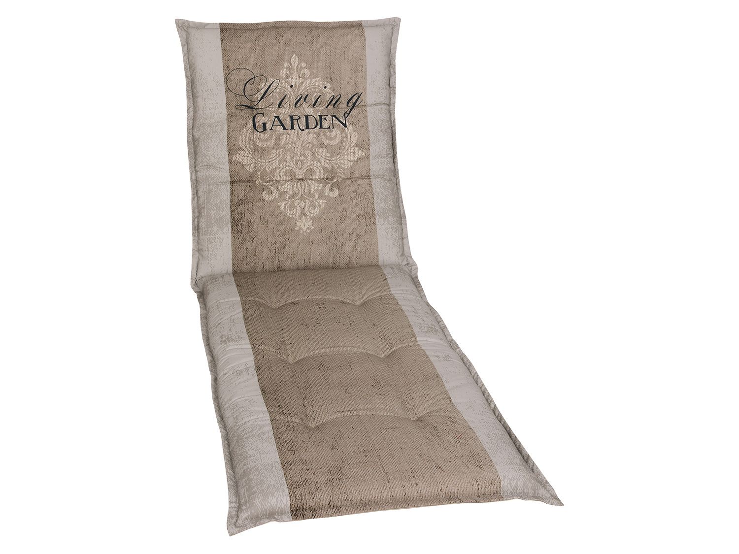 Go-De Textil Podsedák Living Garden, 1 kus / 2 kusy (podsedák na lehátko, béžová)