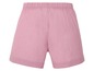 Růžové dámské šortky.