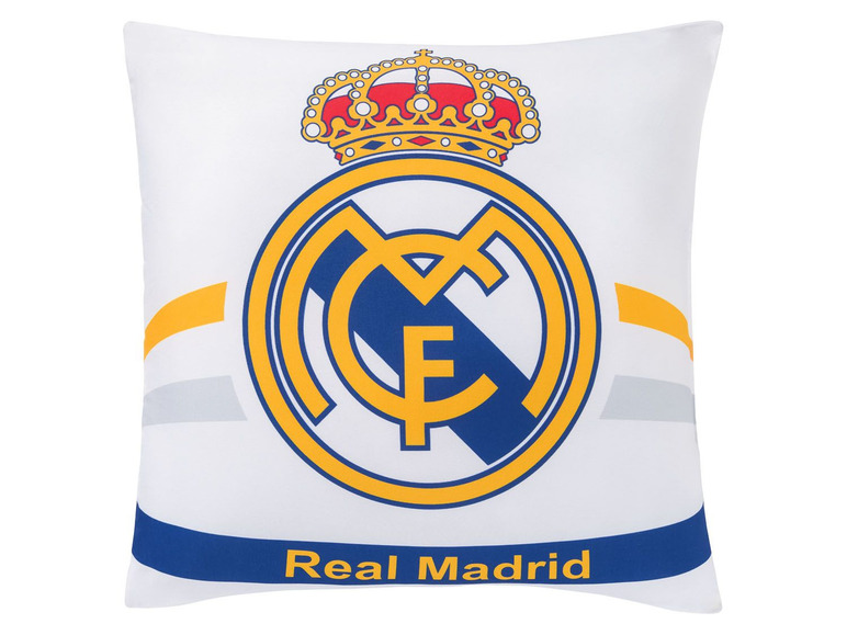  Zobrazit na celou obrazovku Dekorativní polštářek FC Real Madrid, 40 x 40 cm - Obrázek 1