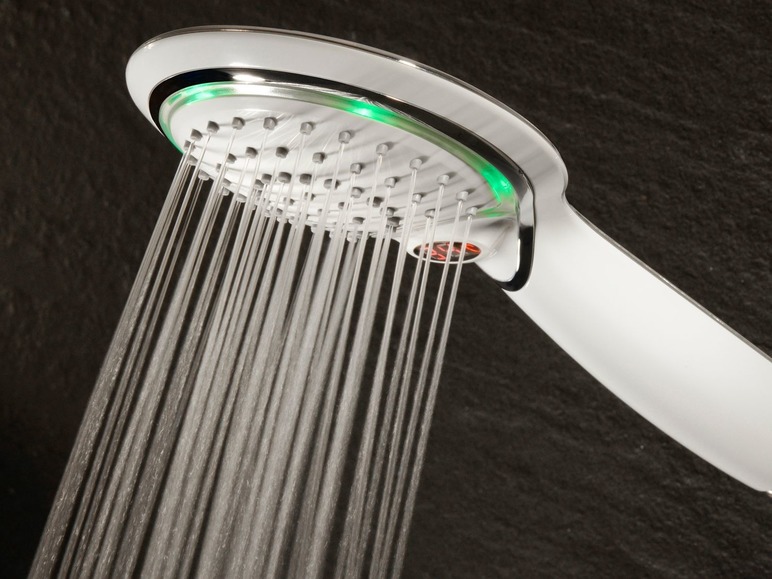  Zobrazit na celou obrazovku Schütte LED sprcha POLARIS s displayem teploty vody, bílá - Obrázek 3