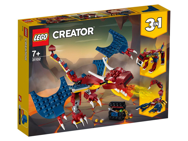  Zobrazit na celou obrazovku LEGO® Creator 31102 Ohnivý drak - Obrázek 1