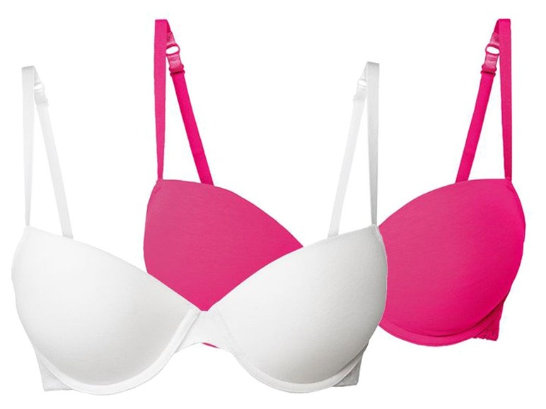  Zobrazit na celou obrazovku ESMARA® Lingerie Dámská push-up podprsenka, 2 kusy - Obrázek 2