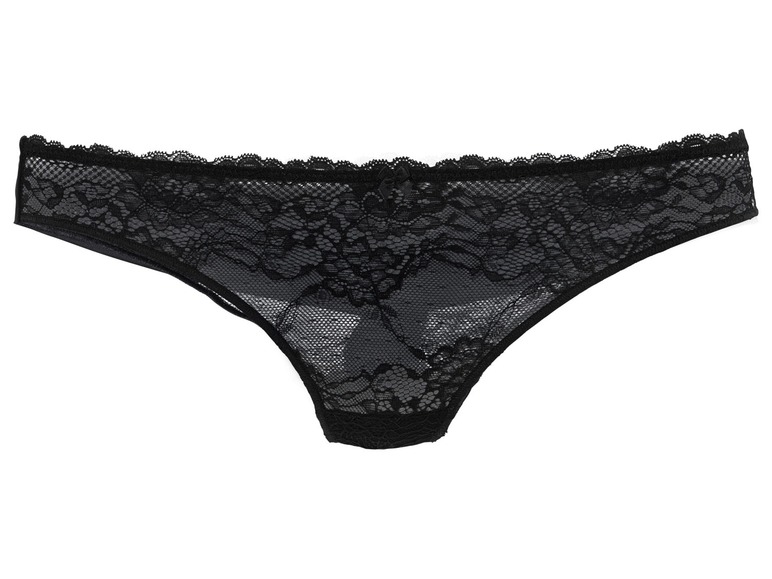  Zobrazit na celou obrazovku ESMARA® Lingerie Dámské krajkové kalhotky, 3 kusy - Obrázek 4