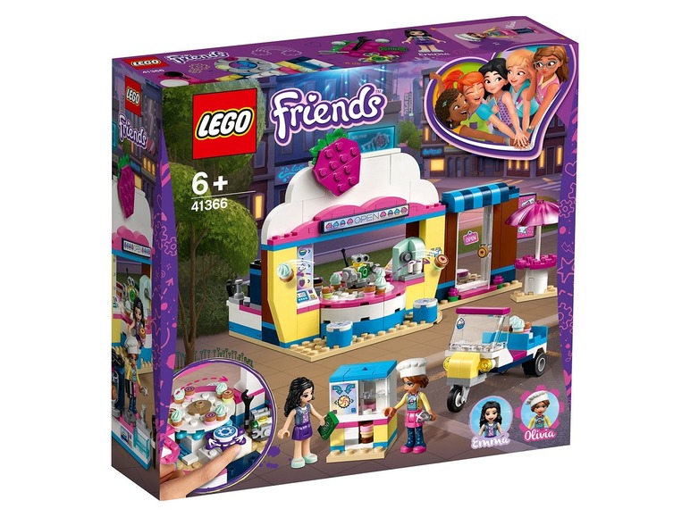  Zobrazit na celou obrazovku LEGO® Friends 41366 Olivia a kavárna s dortíky - Obrázek 1