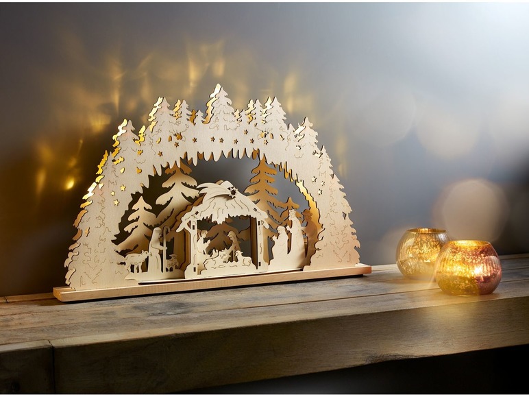  Zobrazit na celou obrazovku Melinera LED svícen / vánoční vesnička - Obrázek 6